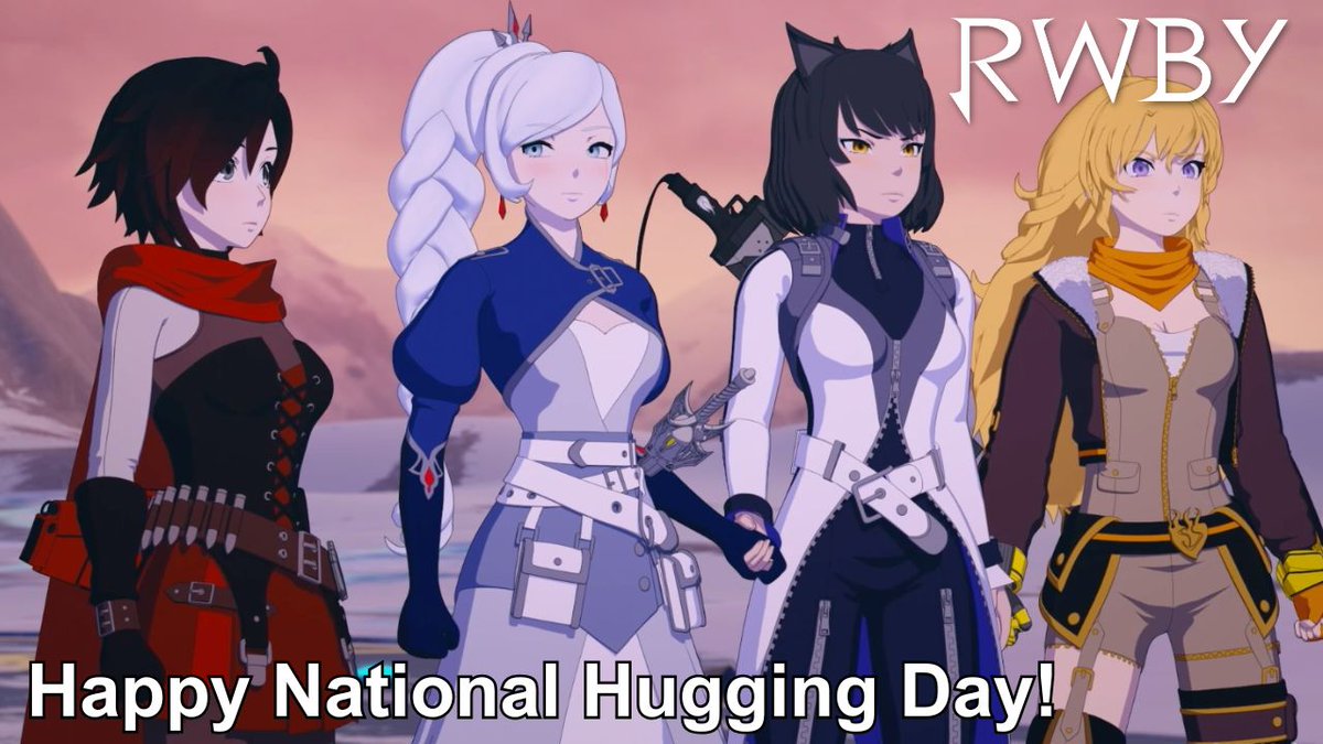 Happy #NationalHuggingDay! 🤍 Here’s a little reminder from RWBY that hugs are free and can make anyone's day better. 🤗