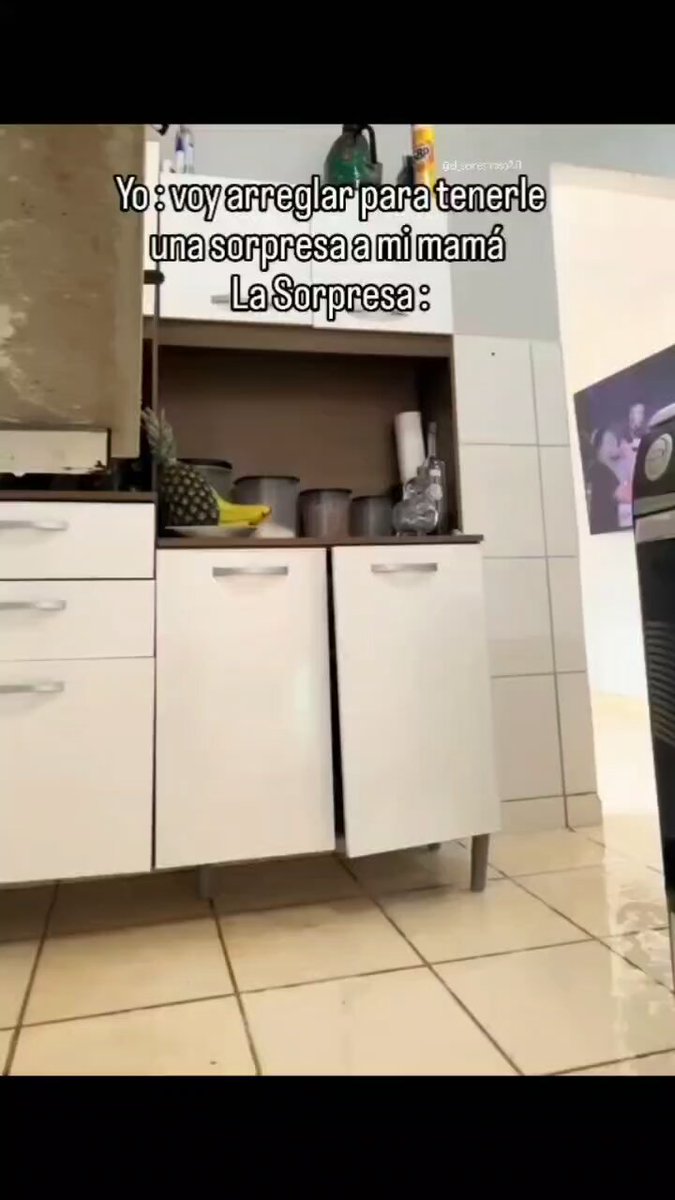 Amigos, se cancela el aseo para sorprender a mi mamá.