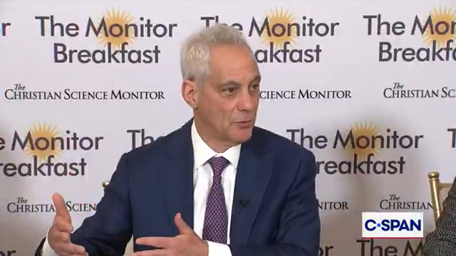 .Rahm Emanuel on President Trump: "He has an overzealous habit of punching down and kissing up...he has totally underestimated how vulnerable President Putin is...across the board...we have a president of the United States who sees Putin as a co-equal...they're not equal."