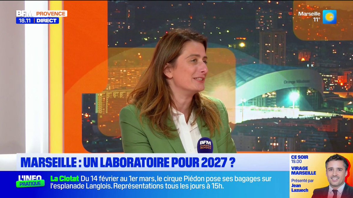 "Je vois les sondages. Mr Delogu ne sera pas maire de Marseille. Si son seul objectif c'est que ce ne soit pas Benoit Payan qui le soit : on fait quoi ? On donne la ville au RN ?" Marine Tondelier dans Bonsoir Marseille.