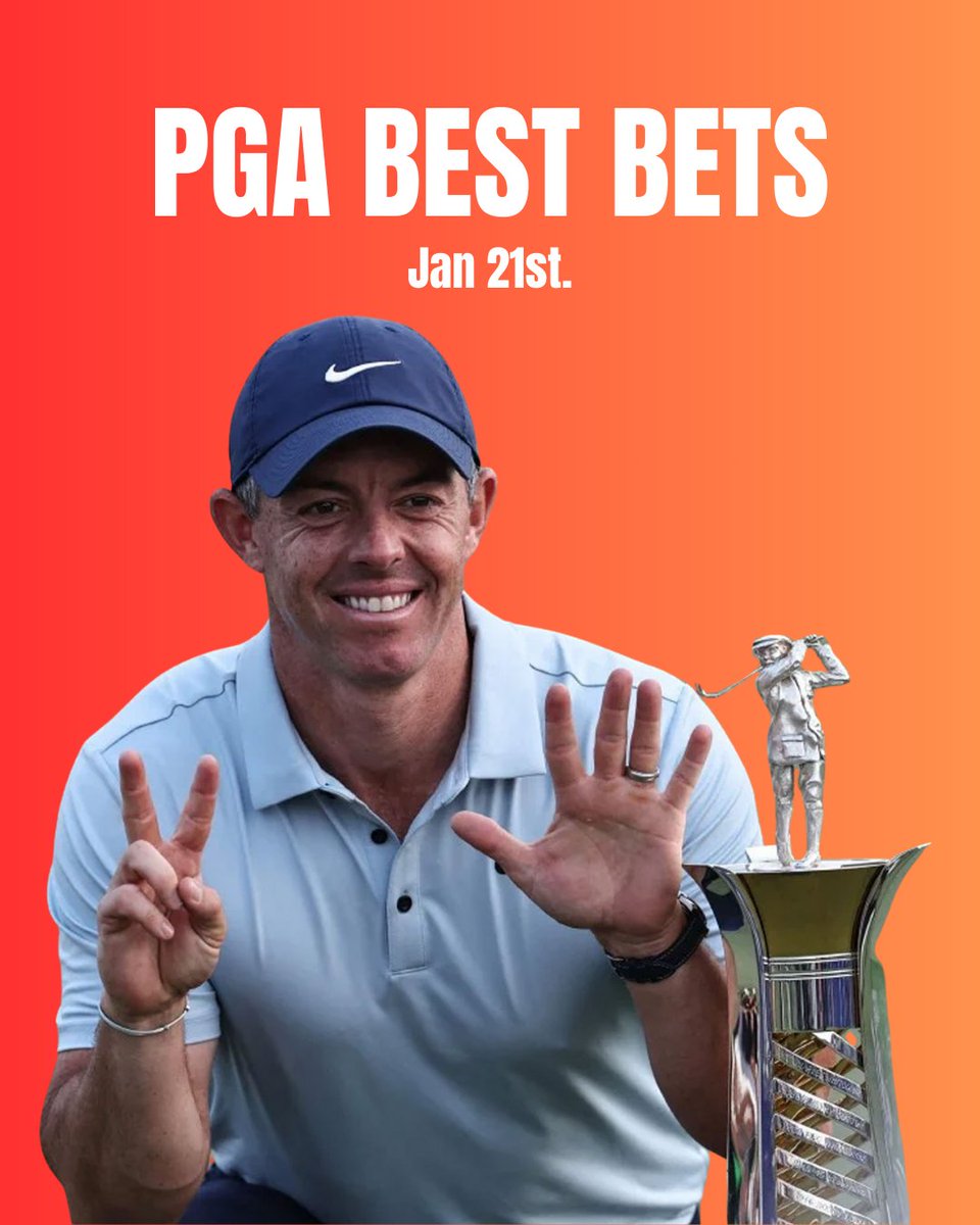 PGA Round One Best Bets ⛳️ $100 to a follower who LIKES and comments "PGA" if we sweep! ❤️⬇️