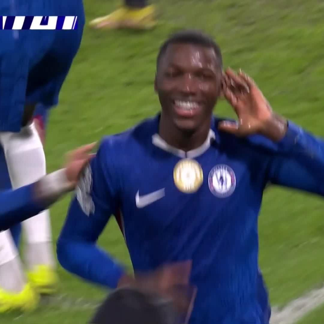 Moises Caicedo spots the gap and the Blues have their first ๐ต๐ ๐บ Stream #UCL on DStv: