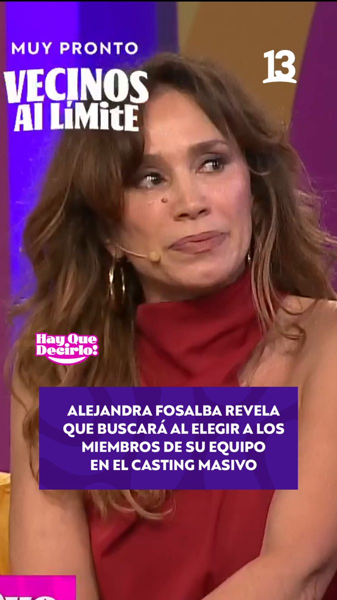 Alejandra Fosalba revela que buscará al elegir a los miembros de su equipo en el casting masivo👀 #HayQueDecirlo13 🤩 De lunes a viernes desde las 16:30 hrs 💖por las pantallas de #El13 y #13Go 📲📺💻