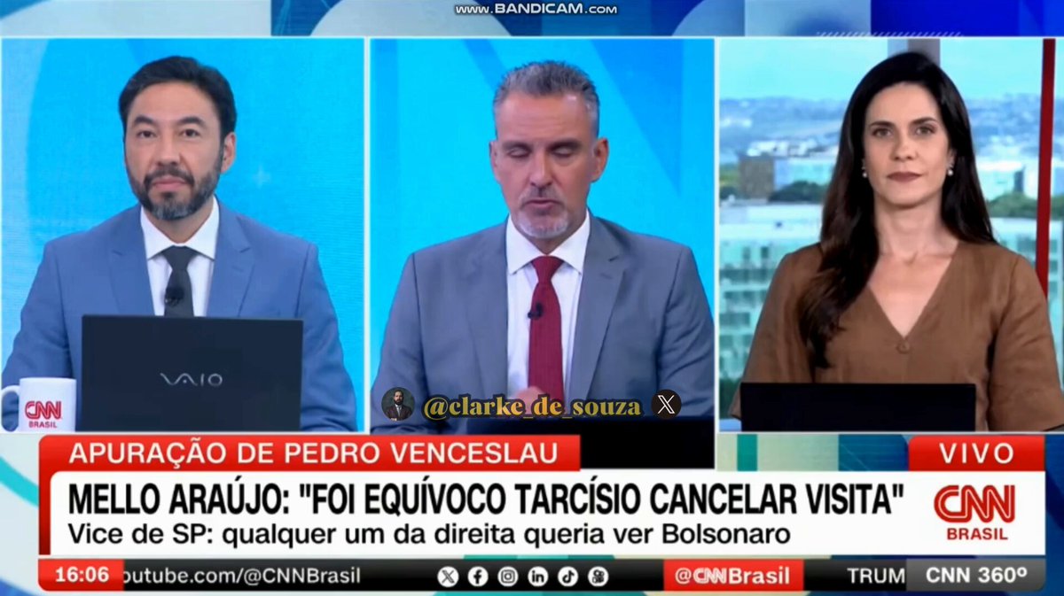 Mello Araújo está certíssimo em criticar e corrigir o Tarcísio. Saiba, Tarcísio, o que nós estamos fazendo é lhe apontar um erro, e esse erro pode ser corrigido, mas parece que você não está nem um pouco afim de consertá-lo. Não espere moderação na defesa de suas atitudes, pois isso é um serviço à mentira. Apontar o erro é considerado um gesto de amizade superior a ser conivente com o erro somente para agradar. Seja mais amigo. Você ainda está em dúvida com suas atitudes. Você está escutando pessoas que não querem um Brasil melhor.