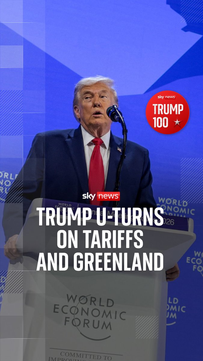 After flying to Davos with a looming threat over Greenland, Donald Trump has dramatically reversed course within 24 hours. Sky's US correspondents James Matthews and Mark Stone discuss the turn of events. 🎧