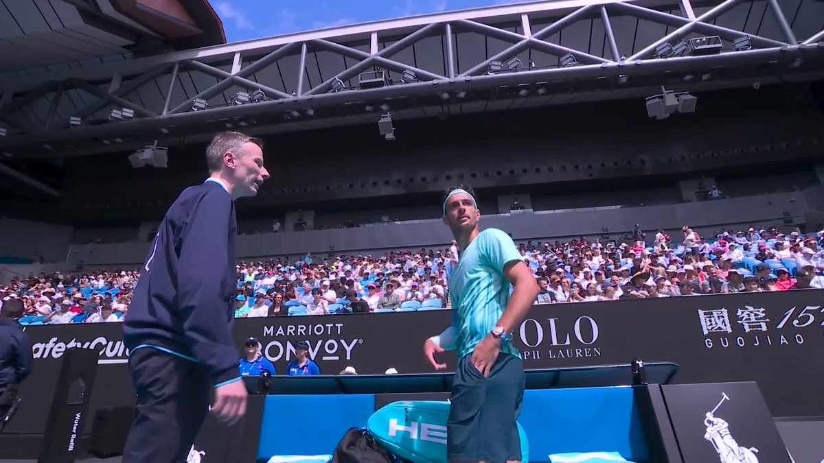 For the first time at a Grand Slam 🔥 Battle of the Lorenzos 🇮🇹 #AusOpen | #AO26