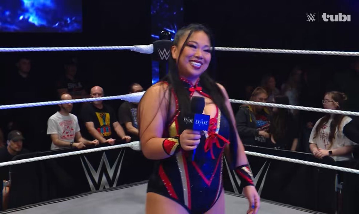 Wendy Choo called out Kendal Grey and now has a title shot tonight. LETS GO WENDY!! 🙌🏾 #WWEEvolve