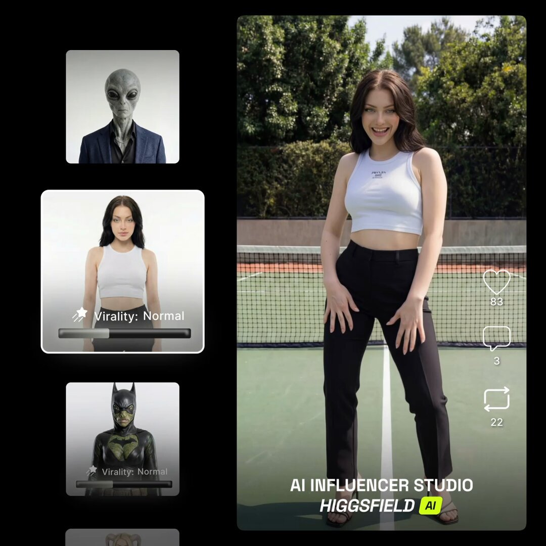 Desde hoy cualquiera puede crear un influencer en IA y hacer contenido ilimitado para Instagram, Tik Tok, Facebook o Twitter a partir de textos simples. Podés probarlo GRATIS en Higgsfield AI Influencer Studio. 17