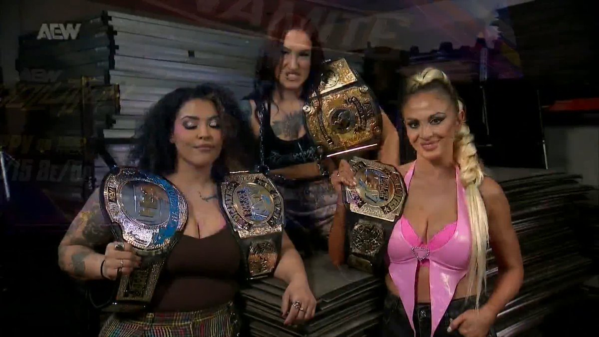 #AEW Women’s World Champion Kris Statlander responds to the “toxic” challenge from Thekla テクラ, while TBS Champion Willow Nightingale answers julia hart’s callout! Watch #AEWDynamite LIVE on TBS & HBO Max