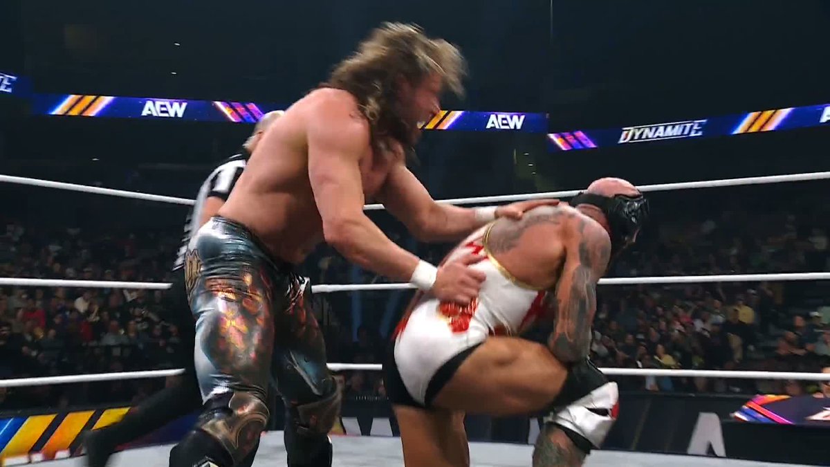 .Kenny Omega lands the One Winged Angel for the victory! Watch #AEWDynamite LIVE on TBS &amp; HBO Max