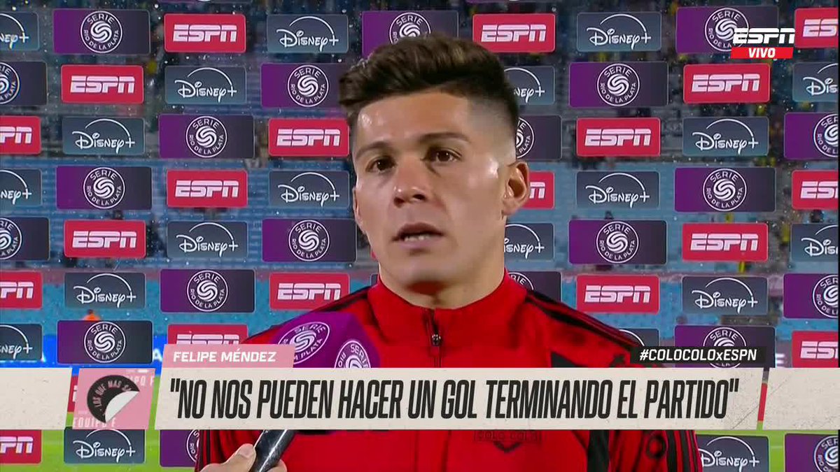 Felipe Mendez habló tras el triunfo de Colo-Colo por penales contra Peñarol - "No nos pueden hacer un gol terminando el partido" - "Cada vez nos vamos sintiendo mejor"