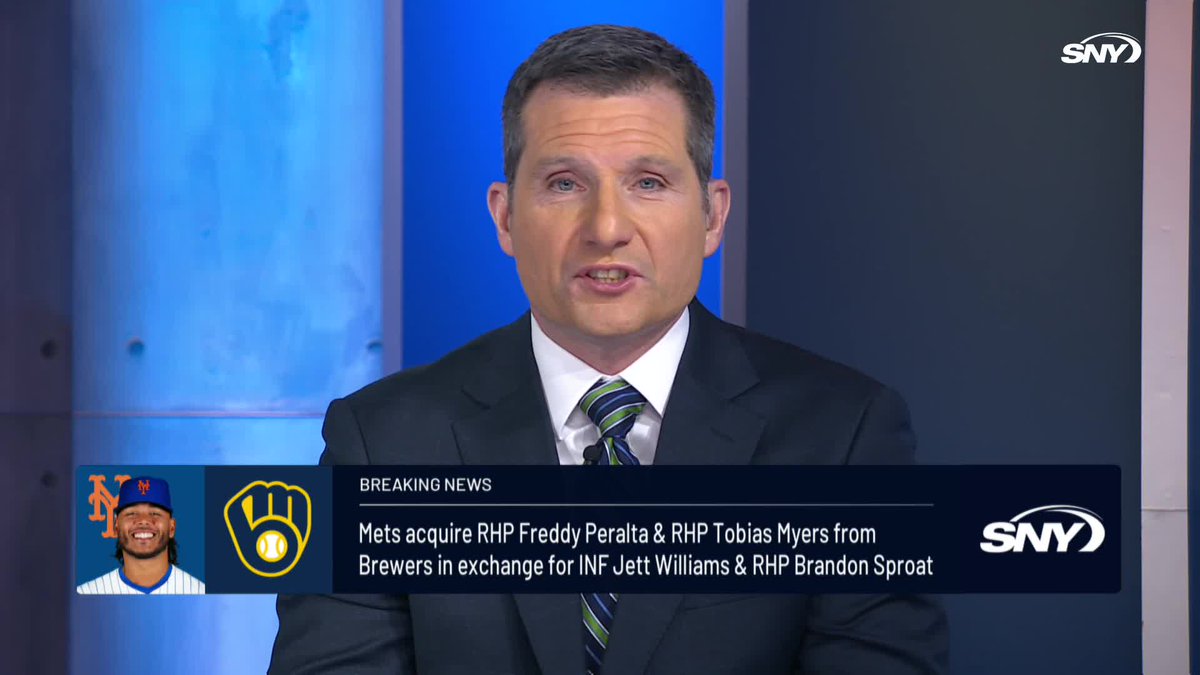 "They are a true World Series contender with a true ace in Freddy Peralta." Steve Gelbs joins Eamon McAnaney to discuss the Mets trading for Freddy Peralta: