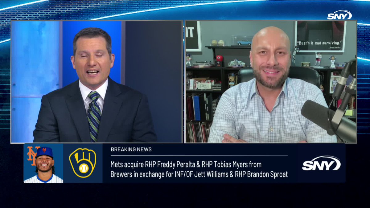 "KING COHEN HAS DELIVERED! Right now the New York Mets are better than they were at any point last year and they built it in a week! This is a great day Eamon McAnaney!" Sal Licata with an enthusiastic reaction after the Mets trade for Freddy Peralta