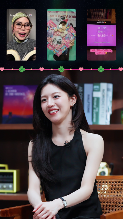 Ada pesan spesial buat yang udah ngirimin video dukunganmu untuk Papago Couple kesayangan kita ๐ซถ๐๐ Kamsahamnida yeorobun! ๐ซถ๐๐ #CanThisLoveBeTranslated