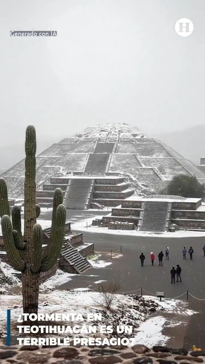 Ver Teotihuacán cubierto de blanco podría ser más que una curiosidad climática, ya que se ha revivido una antigua teoría prehispánica.