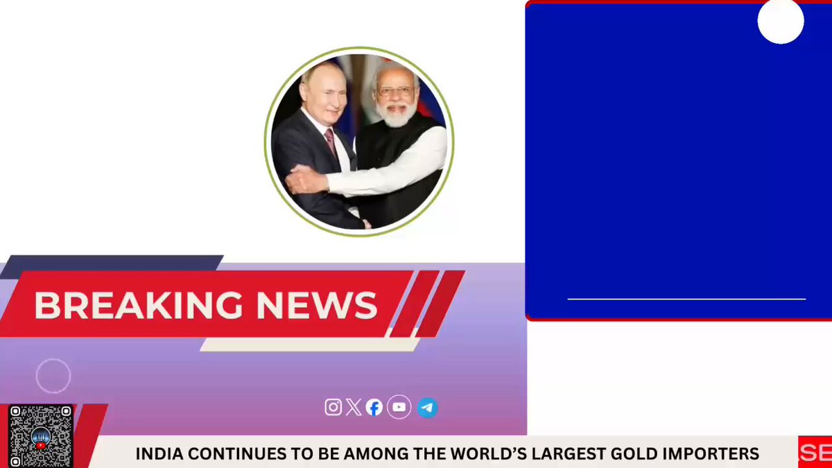 🚨 BIG BREAKING Russia’s gold EXPORTS to India hit a 5-year high. Over $50 MILLION worth of gold was shipped Jan–Oct, reports RIA Novosti citing India’s commerce data. India’s gold demand rose 16.5% to $50.7 BILLION in 2025.