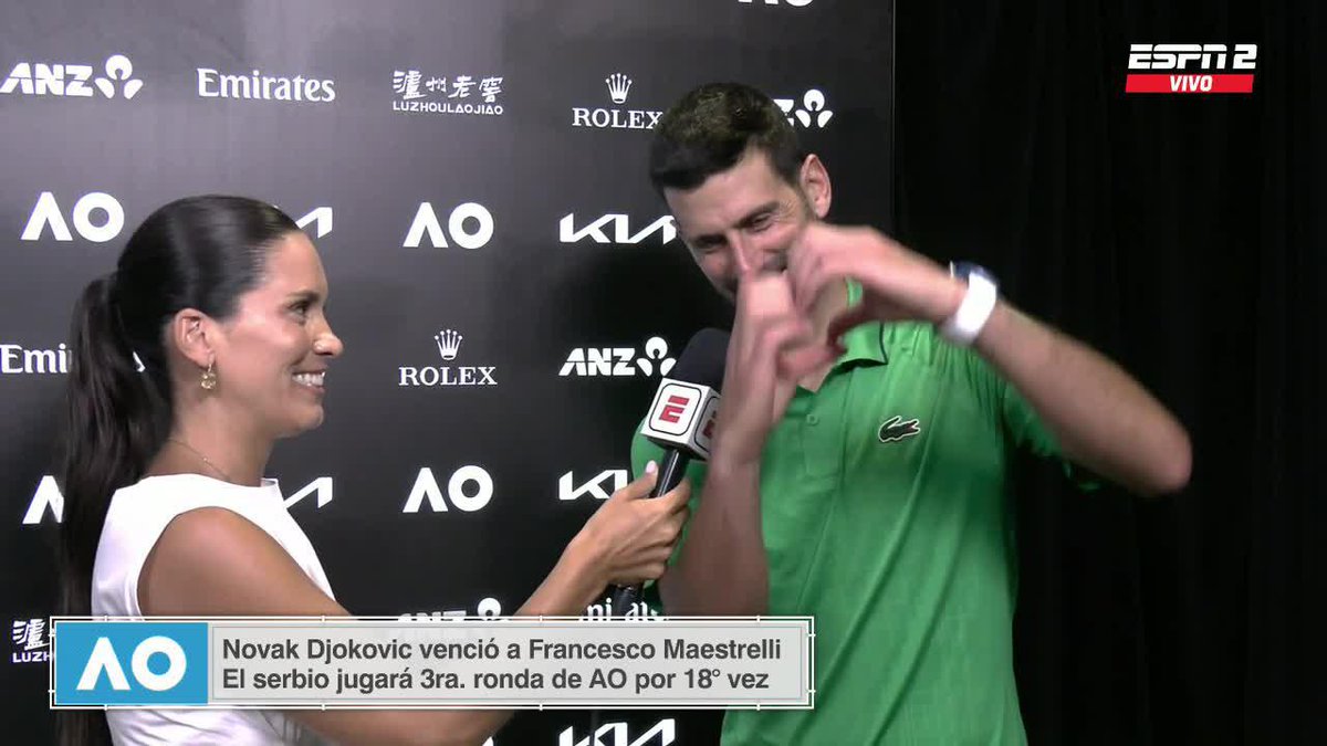 🚨 Novak Djokovic: “Monfils is one year older than me, Wawrinka two… so I think I have two more years left to play —- at least. 😉”