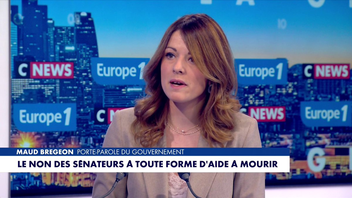 Maud Bregeon sur l'examen des textes portant sur les soins palliatifs et sur l'instauration d'une aide à mourir : «Je pense qu’on prend le risque d’ouvrir une boîte de Pandore», dans #LaGrandeInterview