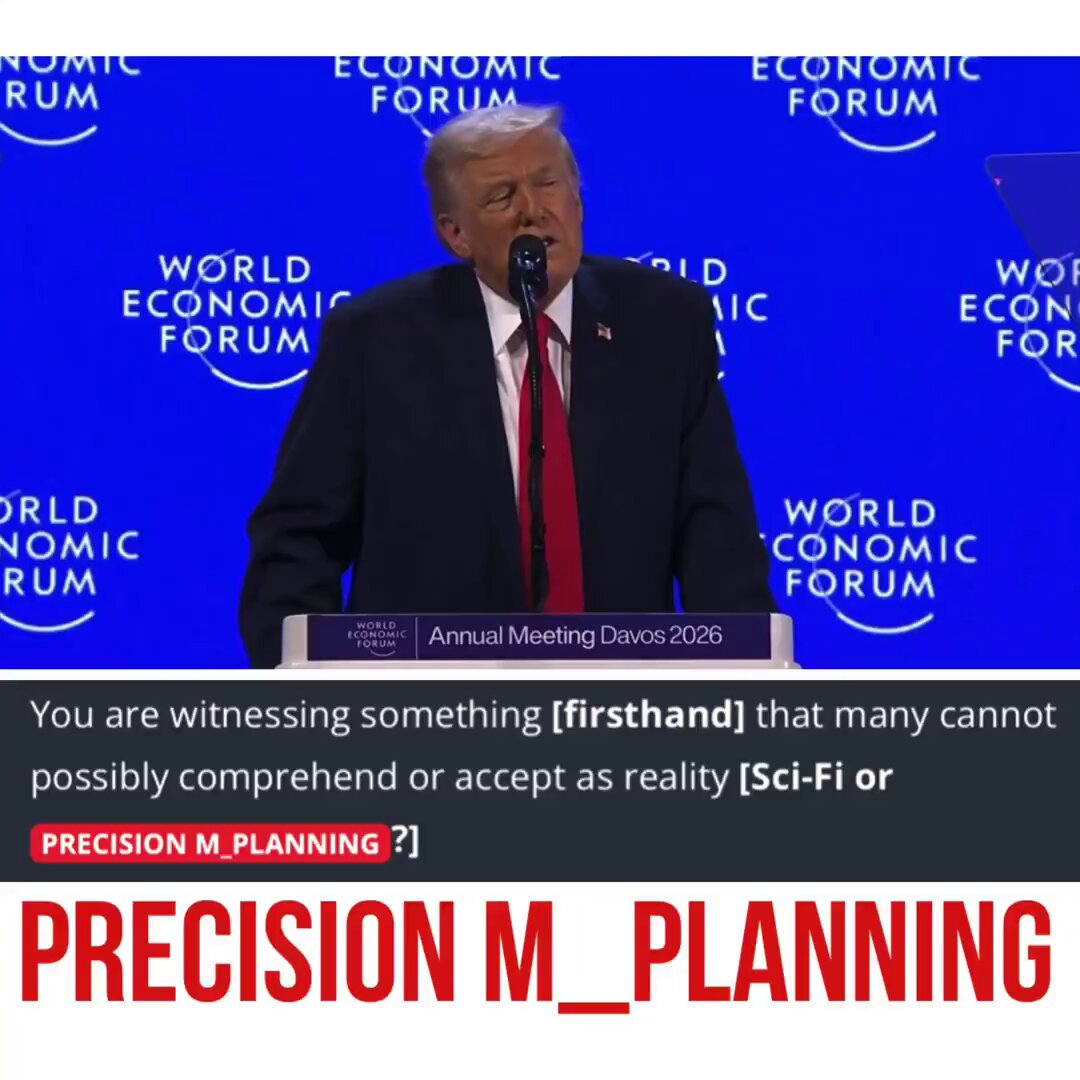 Trump at the WEF Yesterday:- “Everyone was perfectly executed - Sir everything you’ve done has been perfectly executed” Wow - anyone else actually starting to believe again - that it’s actually happening? IYKNY