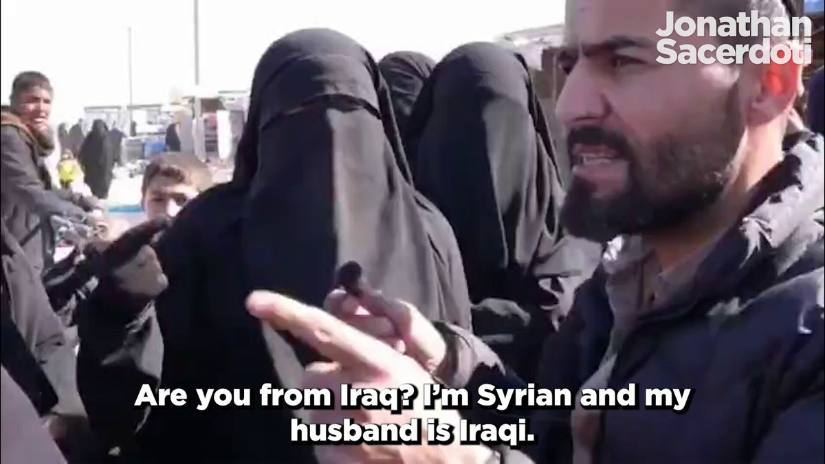 A journalist interviews a woman from ISIS. I've added English subtitles. She says: "My husband is from Iraq and I, thank God – Alhamdulillah, am from the 'Islamic State,' and I am proud of it!" For people like her, national boundaries are meaningless. For her, Islam is the only ideology, the only law, the only option. That or death. She says that heads must be cut off again and again. The journalist asks her whose heads should be cut off. She does not hesitate: "All infidels, anyone who betrays their religion, and anyone who walks the wrong path." In her worldview, there is no outside. The definition is deliberately broad. It covers non-Muslims, Muslims who dissent, and anyone who fails to conform. As we witness the release of thousands of ISIS terrorists who were imprisoned in camps in Syria, we should pay close attention, wherever we are in the world. This will not remain contained. This will come to threaten us all. They did not spend their time in detention learning Western values, peace, or tolerance. They became more and more extreme. This is an ideology that believes in death, in beheading, for anyone who does not submit to its extreme beliefs, including other Muslims. These people will help to revive terror cells. They will exacerbate instability in Syria and Iraq. And in time, that instability and that violence will reach our own countries and our own cities in the West. When someone tells you they want to behead you, listen.