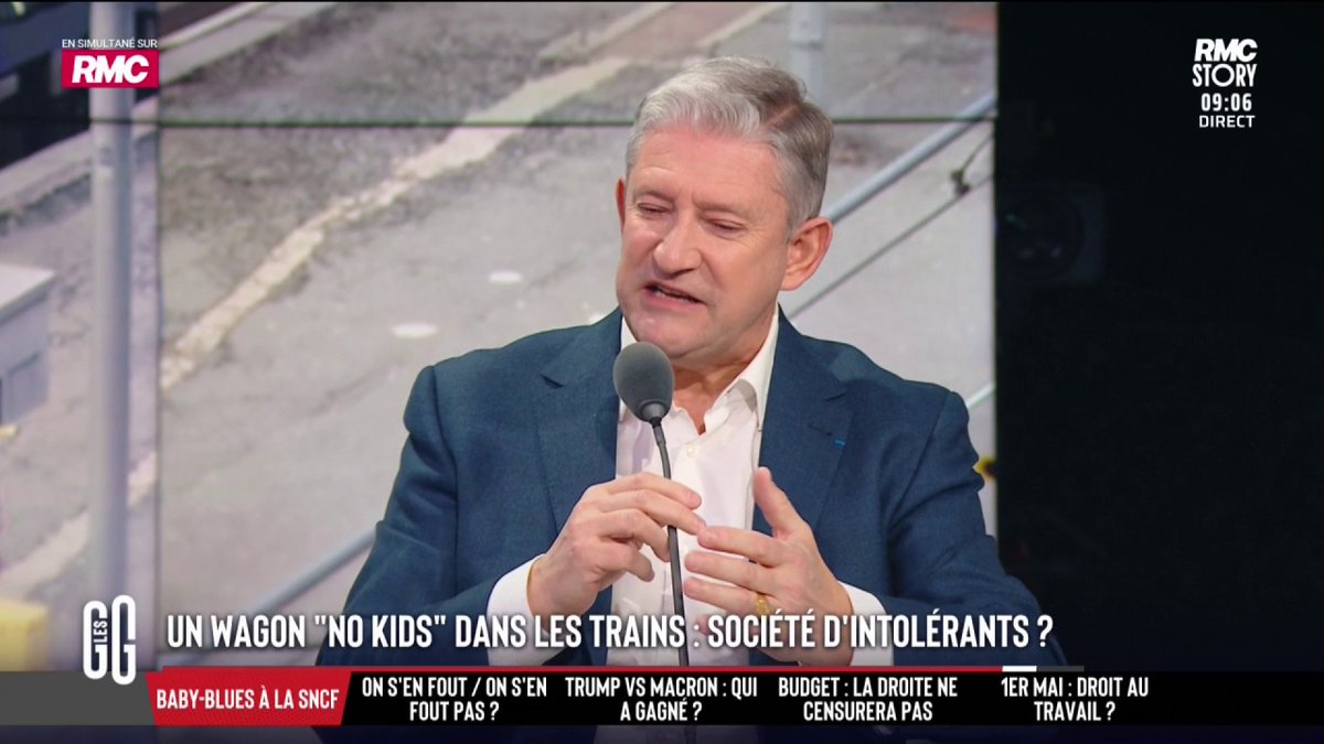 🚋 Un wagon « no kids » dans les TGV : on ne supporte plus nos enfants ? 🗣️ Emmanuel de Villiers : "Les enfants sont de moins en moins tenus. Le problème, c'est que des enfants sont mal élevés avec des parents qui sont mal élevés aussi." #GGRMC
