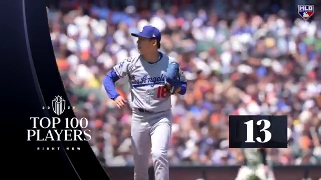 【 #ドジャース 】 #山本由伸 が2026年メジャー選手ランキングTOP100で第13位にランクイン! 2025年の63位から大きく順位をあげる結果となりました😮 #日本人選手情報