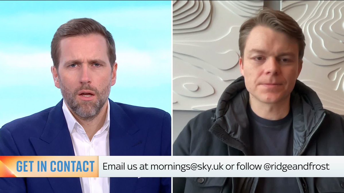 🗣️ "Zack Polanski is putting ideology over patients" Palantir's Louis Mosley speaks to Wilfred Frost about the criticism the company has faced after working with the NHS 📺 Sky 501, Virgin 602, Freeview 233 and YouTube