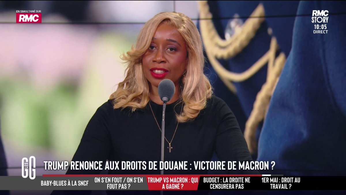 🦾 Macron a-t-il remporté son bras de fer contre Trump ? 🗣️ Joëlle Dago-Serry : "Les Français qui ne soutiennent pas Macron sur ce point précis, ce sont des traîtres au pays. Ils ne sont pas patriotes." #GGRMC