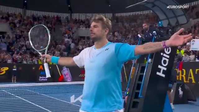 Stanislas. Wawrinka. LEYENDA VIVA DEL TENIS 👑🇨🇭 Cinco sets y 4h34' de épica para batir a Arthur Gea y convertirse en el jugador más veterano ¡desde 1978! en meterse en tercera ronda del #AusOpen 📺 Historia en el #AO2026 en Eurosport y HBO Max España 🌟