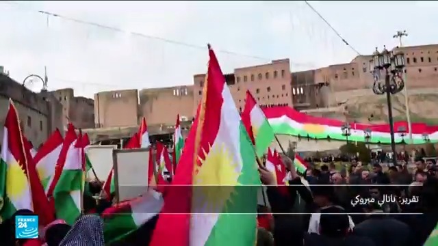 مظاهرات حاشدة في كردستان العراق دعما لأكراد سوريا