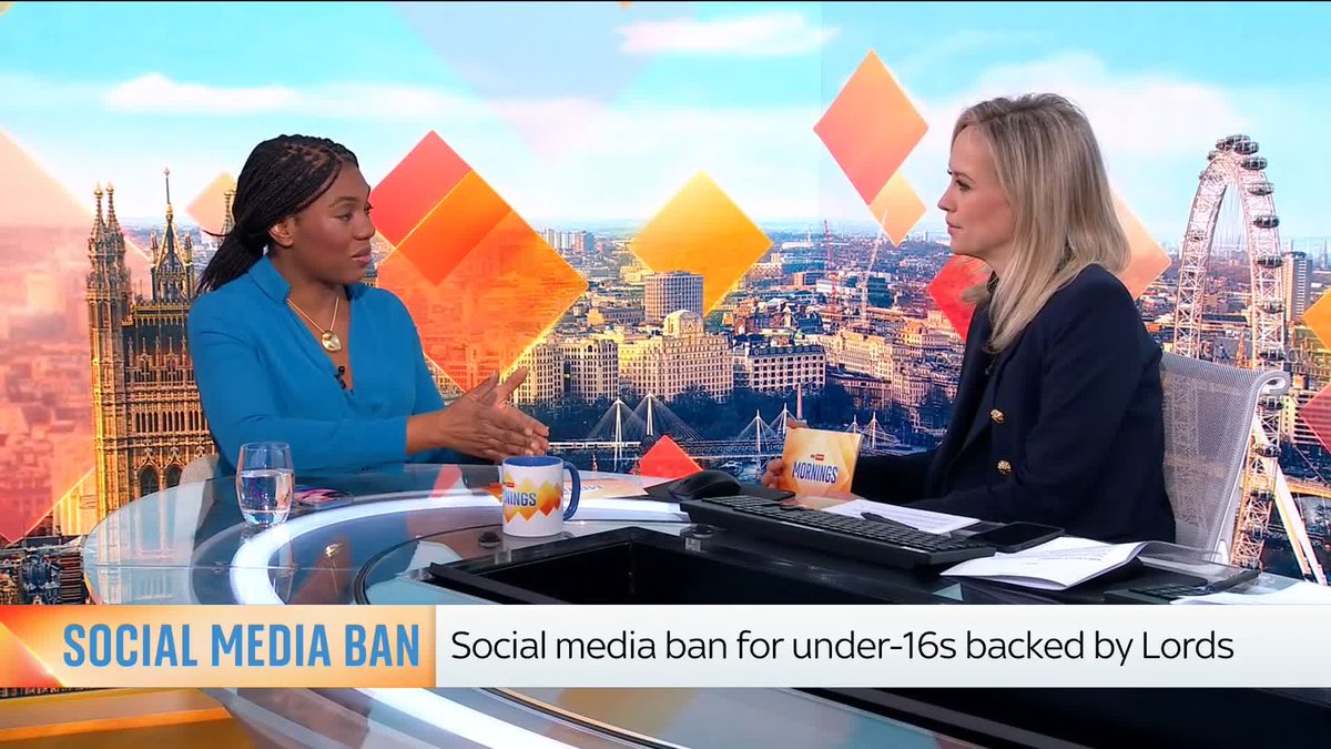 Interesting to hear Kemi Badenoch talk about her own struggles as a parent restricting phones/social media with her three children