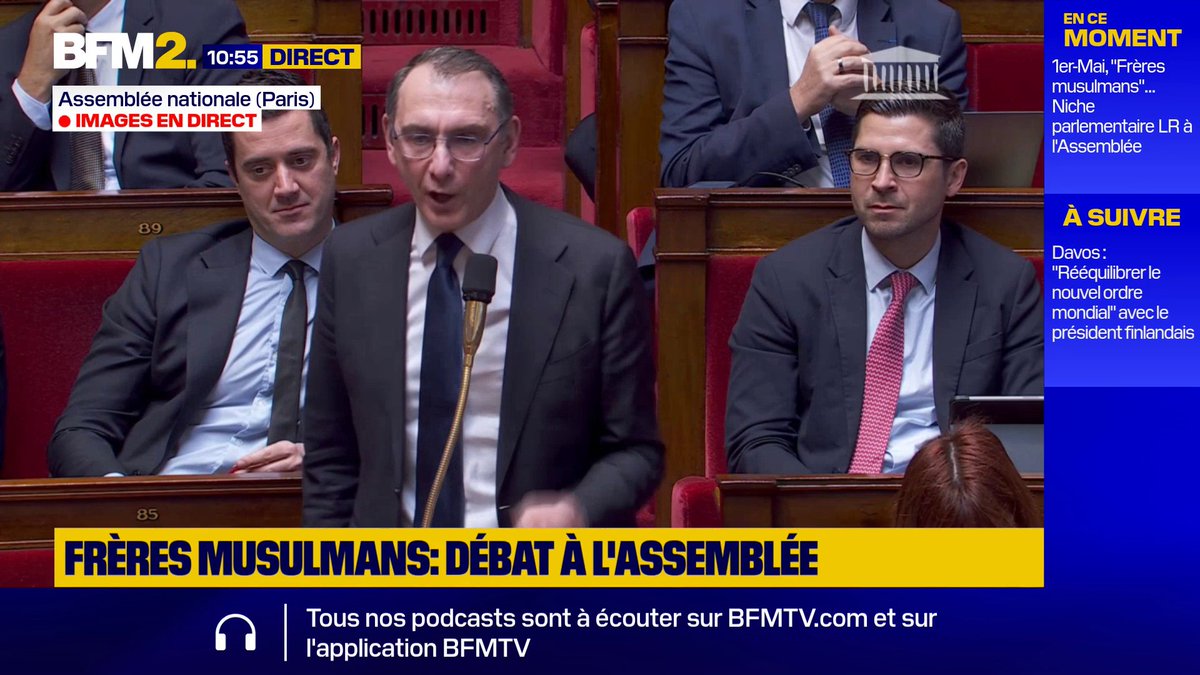 "Il nous faut combattre contre les Frères islamistes qui sont en face de nous: la LFI", accuse Laurent Jacobelli, vice-président du groupe RN à l'Assemblée nationale #BFM2