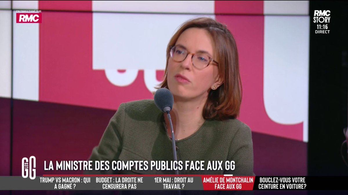 🎙️ Amélie de Montchalin, ministre des Comptes publics : "Un moment j'ai cru jeter l'éponge. Notamment quand le RN a voté la taxe à 26 milliards d'euros d'impôts sur les multinationales et quand ils ont supprimé le Madelin." #GGRMC
