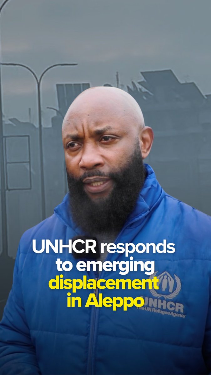 In response to recent displacement in Aleppo, UNHCR is on the ground delivering urgent aid and protection with partners. Efforts focus on shelter, winter support and safety for all affected families.
