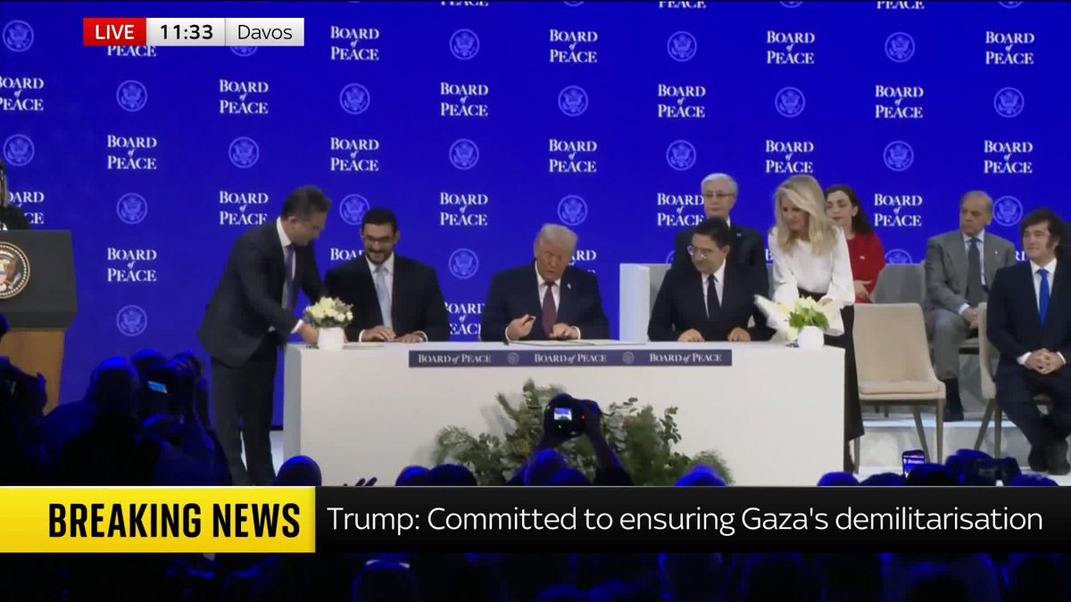 BREAKING: Trump signs Board of Peace charter 📺 Sky 501, Virgin 602, Freeview 233 and YouTube