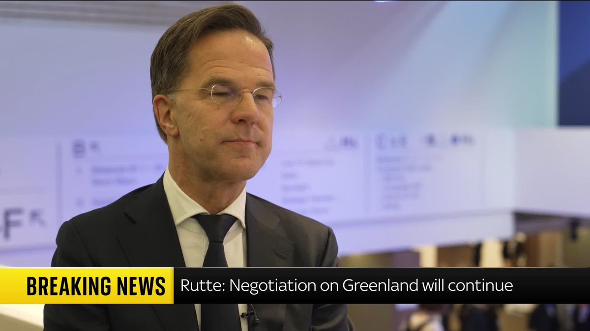 There was no Trump 'U-turn,' NATO General Secretary Mark Rutte tells Yalda Hakim Yesterday, Trump dropped the threat of tariffs on European countries who opposed his plan to purchase Greenland. 📺 Sky 501