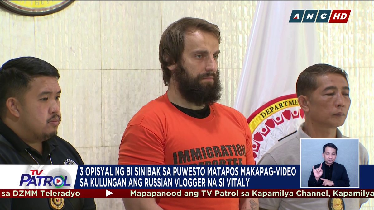 Sinibak sa puwesto ang tatlong opisyal ng Bureau of Immigration matapos mapag-alamang nakapag-video sa loob ng detention facility ang pina-deport na Russian na si Vitaly Zdorovetskiy.