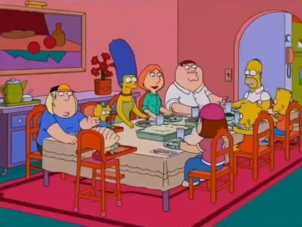 Family Guy Visits The Simpsons .