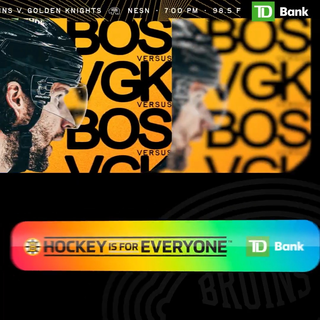 Back home for Hockey is for Everyone Night 🏳️🌈 📍 TD Garden ⏰ 7:00 p.m. ET 🆚 Vegas Golden Knights 📺 NESN 📻 98.5 The Sports Hub