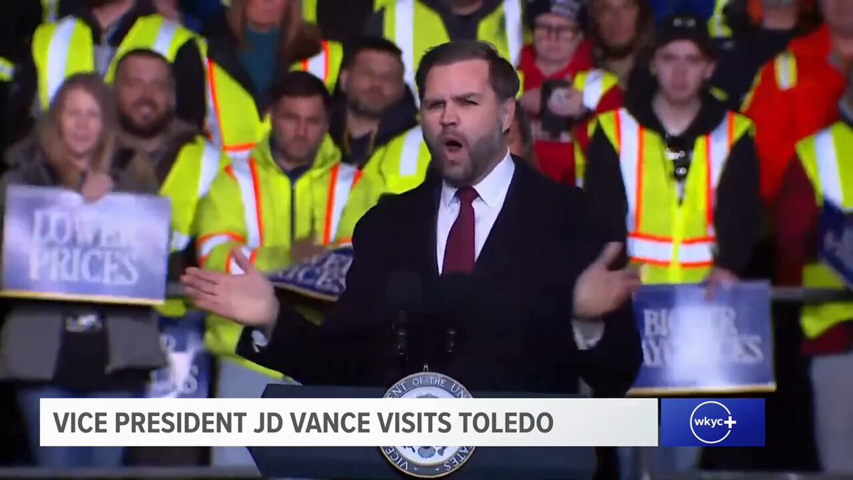 .Vice President JD Vance in Ohio: Why are we going to have the biggest tax refund year in the history of the United States of America?... It's because President Donald J. Trump got No Tax on Tips, No Taxes on Overtime, No Taxes on Social Security. Three promises that we ran on — three promises the President KEPT!