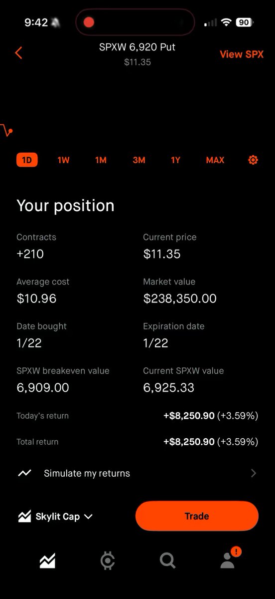 Am I the best $SPX trader on X? Zero drawdown. $150K day. Keep talking shit.