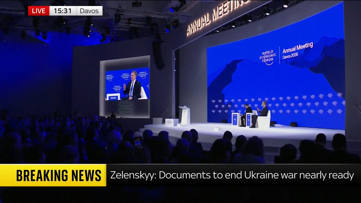 BREAKING: Volodymyr Zelenskyy says a 'first trilateral meeting' between Ukraine, Russia and the US will take place tomorrow and the day after in the UAE. 📺 Sky 501, Virgin 602, Freeview 233 and YouTube