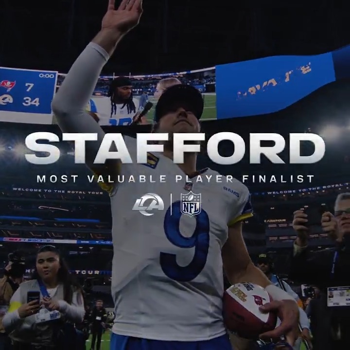 A signature season from MVP Finalist, Matthew Stafford. 🎞️