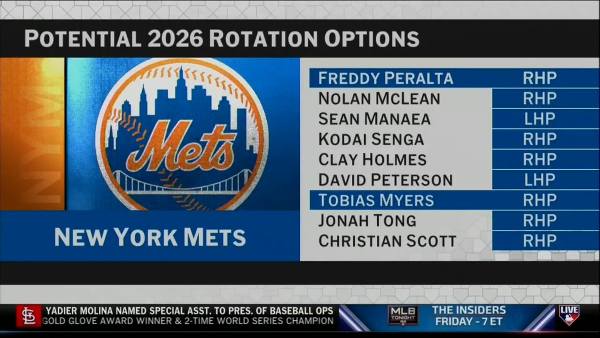 Freddy Peralta is a New York Met! 🍎 #MLBNHotStove examines the trade with Milwaukee and the state of the roster after a recent slew of moves.