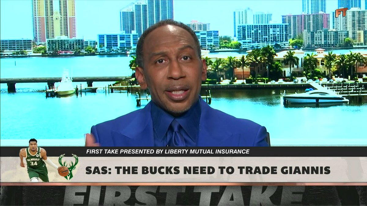 "The Milwaukee Bucks need to wake the hell up and trade him. ... Get him up out of there, he deserves better." Stephen A Smith believes it's time for Giannis to leave the Bucks 👀