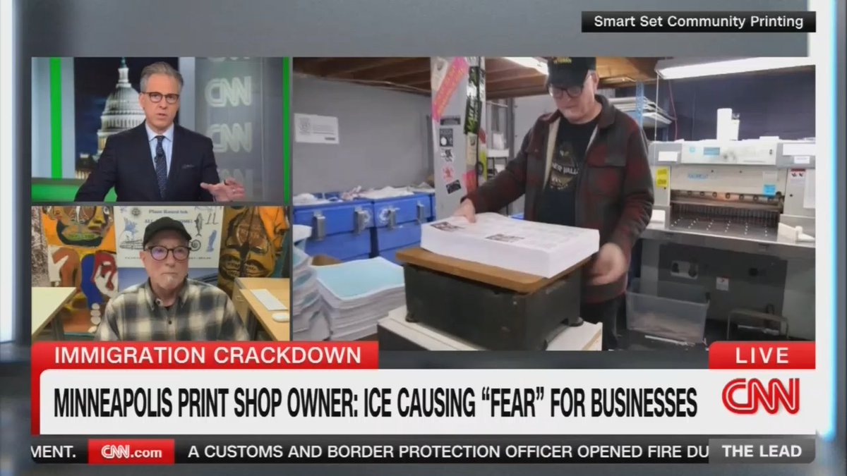 Minneapolis business owner on the impact of ICE: "Streets are empty, stores are closed, restaurants are shuttered. It is just almost a complete standstill of economic activity here. And a lot of that is because of the fear that's been created by the armed mass invasion of ICE agents in our neighborhoods."