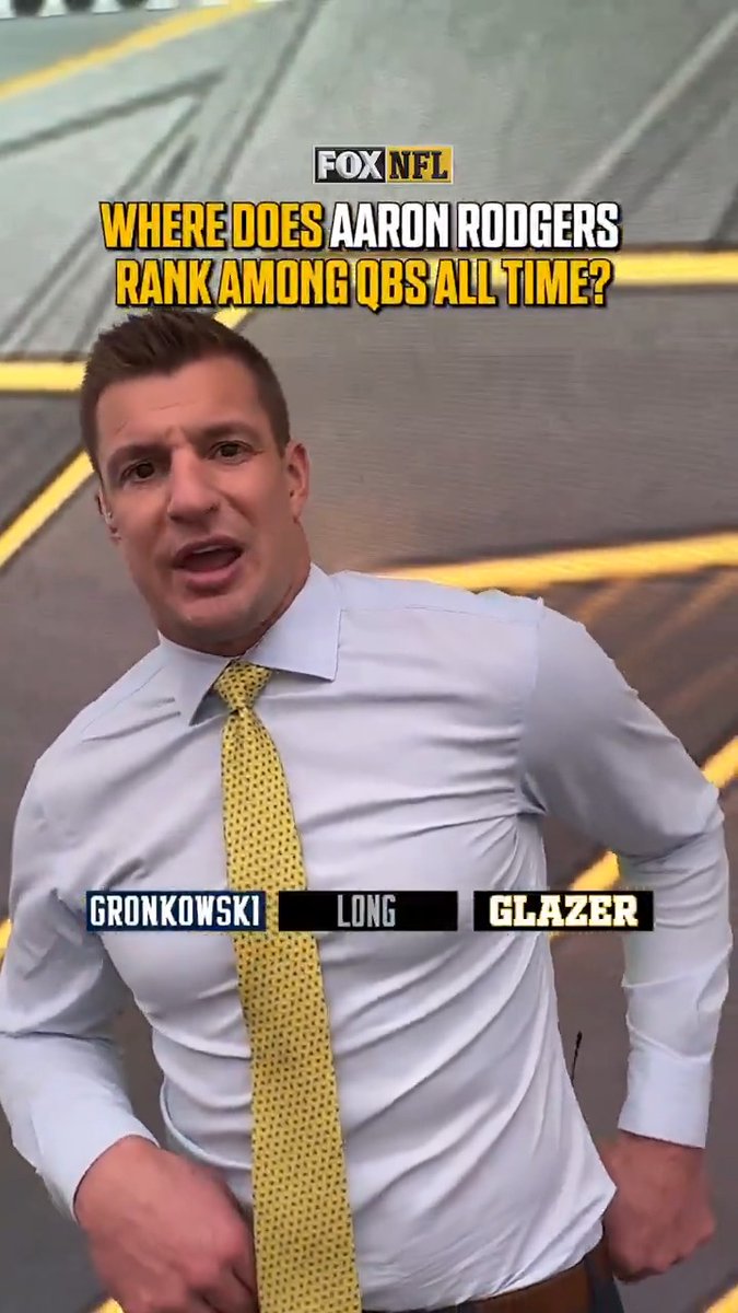 Where do you think Aaron Rodgers ranks all-time? 🤔 Rob Gronkowski | Jay Glazer