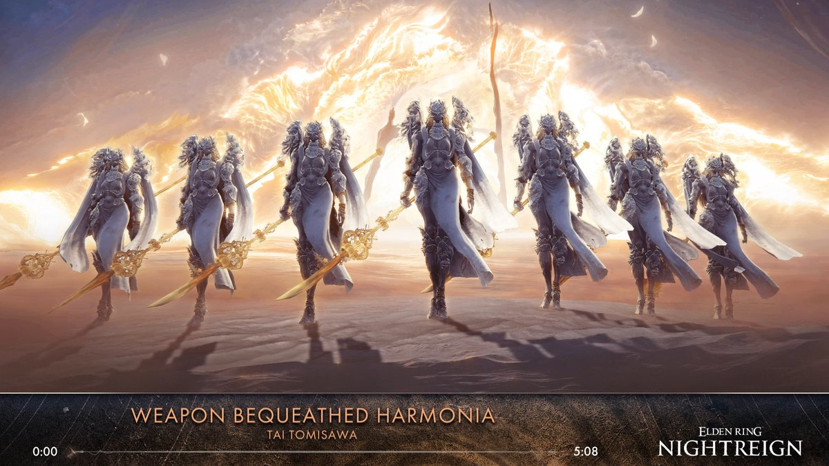 Born of despair, white-clad heralds await. Their blades shall scour the land of the chaos you bring. #ELDENRING #NIGHTREIGN