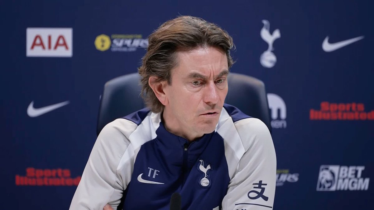 ''He's a very important player for us, Micky is a Tottenham Hotspur player now and for the future'' Thomas Frank on the future of Micky van de Ven with the Dutch international linked with Liverpool, discussing his potential '£100m' price tag ⚪️