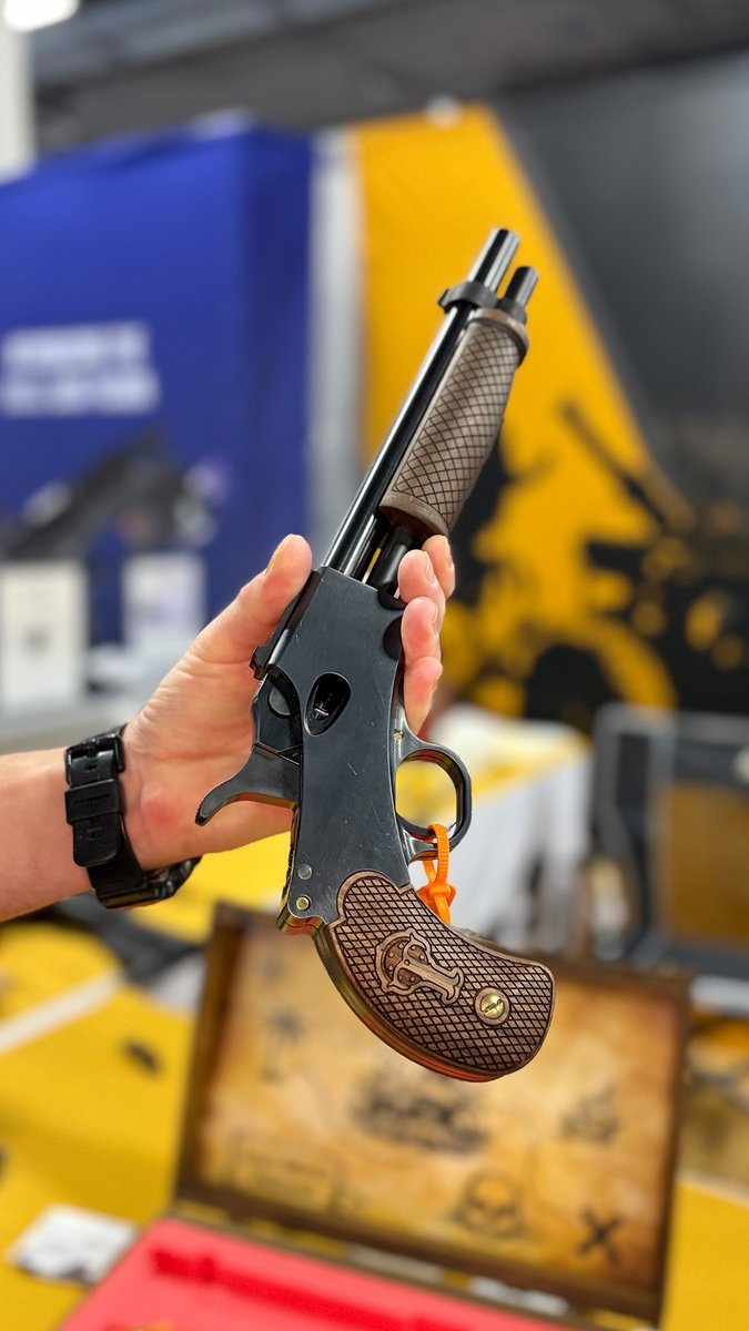 Most unique gun at SHOT Show? A Tippmann Ordnance slam-fire pump handgun!!! SHOT Show 2026 #SHOTShow P.S. - Gun laws have changed in 2026! Click here to get a FREE Concealed Carry Map that reveals the laws in your state and the ones you’re traveling to 👉